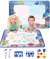Water Doodle Mat 44X32Cm With Pen For Kids - EKT3875